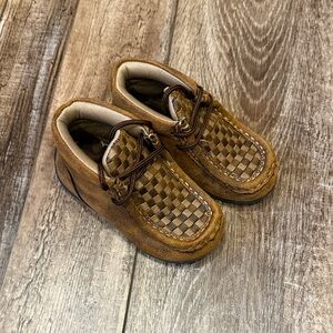 Twister Brown Kids western Shoes